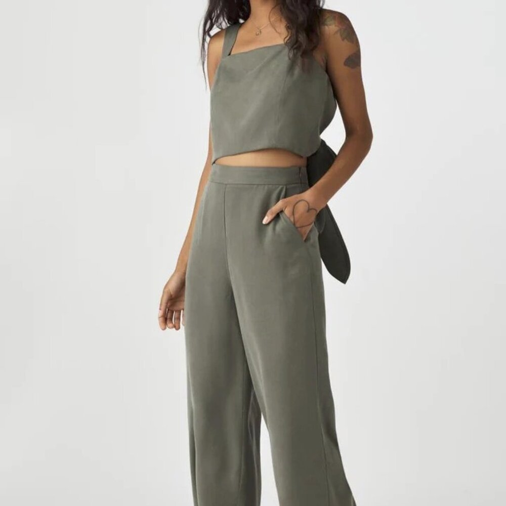 The Two Piece Apron Jumpsuit